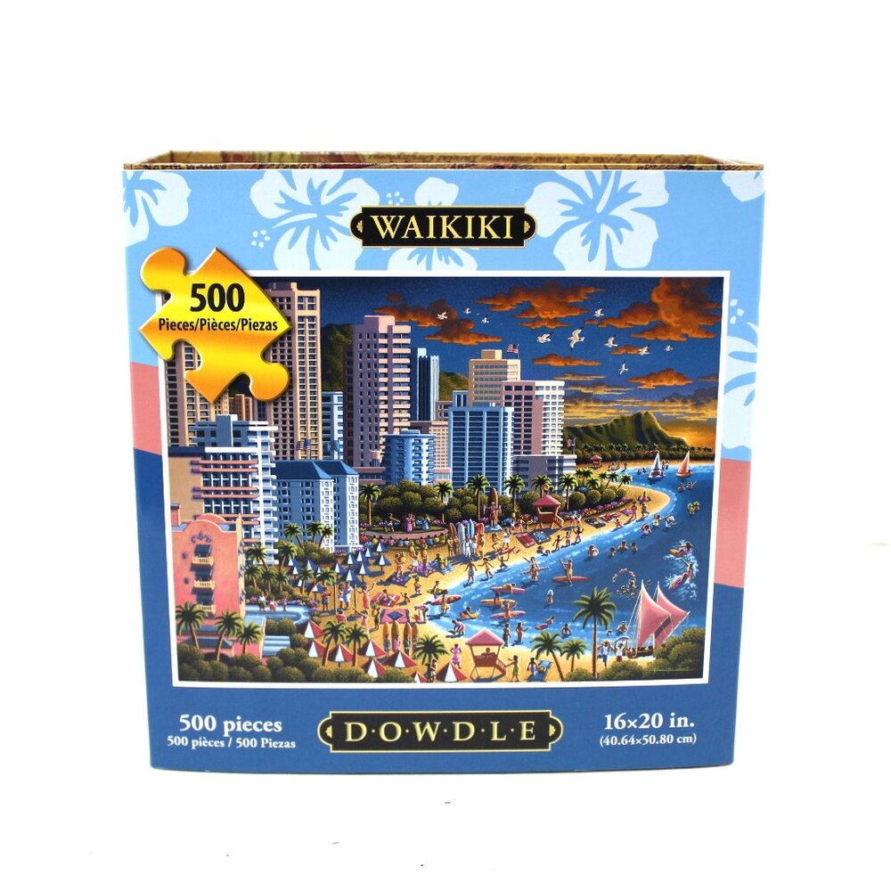 Dowdle Waikiki 500-Piece Jigsaw Puzzle - Blue
